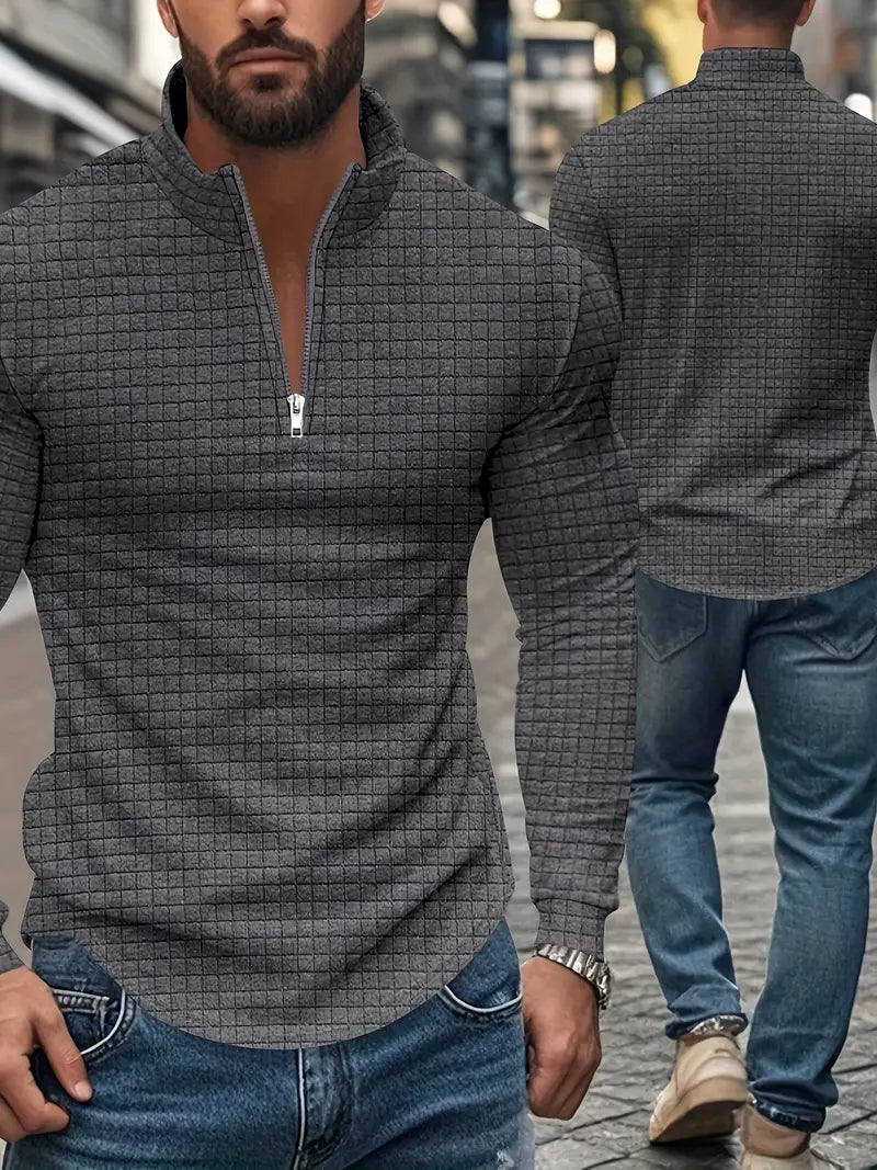 Jarryd - Long Sleeve Sweatshirt With Half Zipper