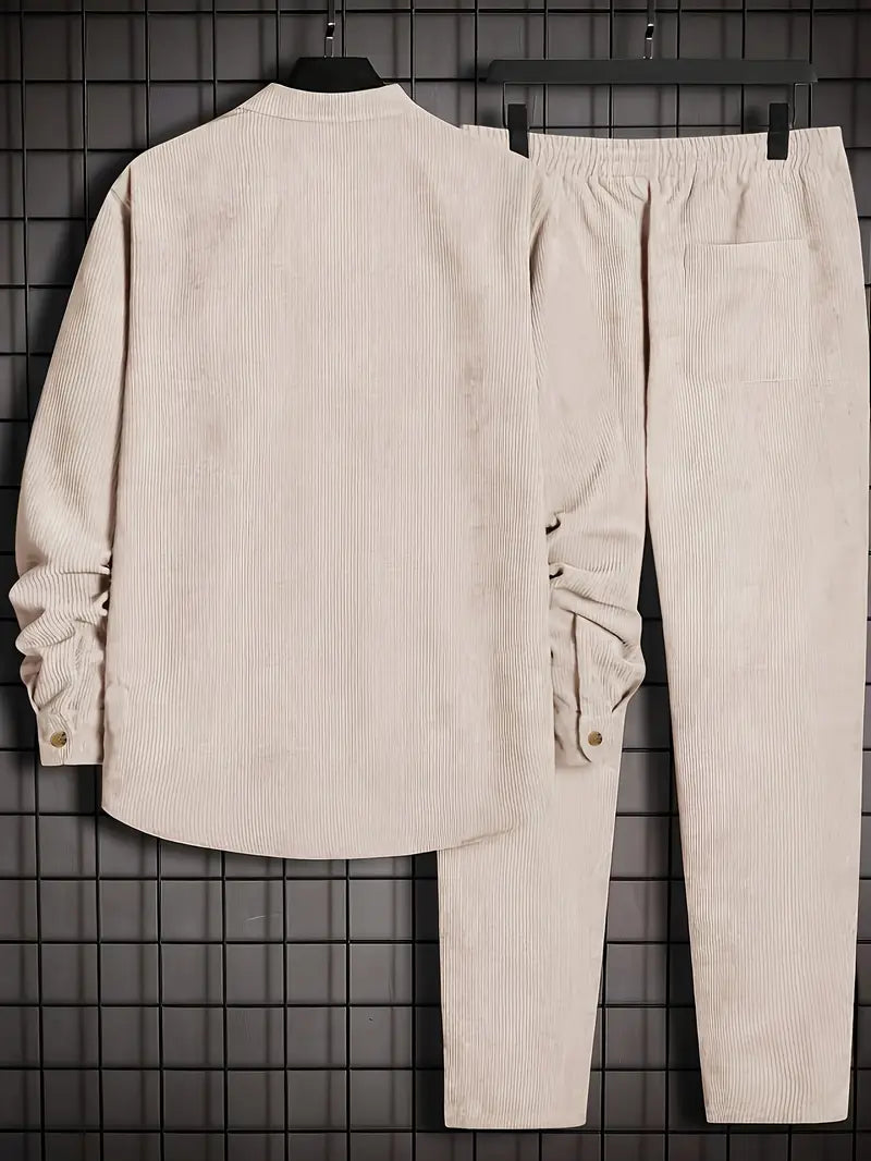 Podolak - Autumn And Winter Long Sleeved Shirt With Loose Trousers