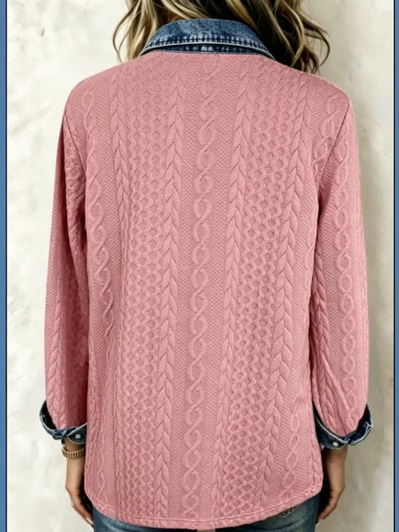 Miraelene - Long-Sleeve Patch Pocket Shirt