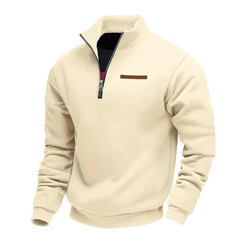 Demik - Elegant Half-Zip Sweater