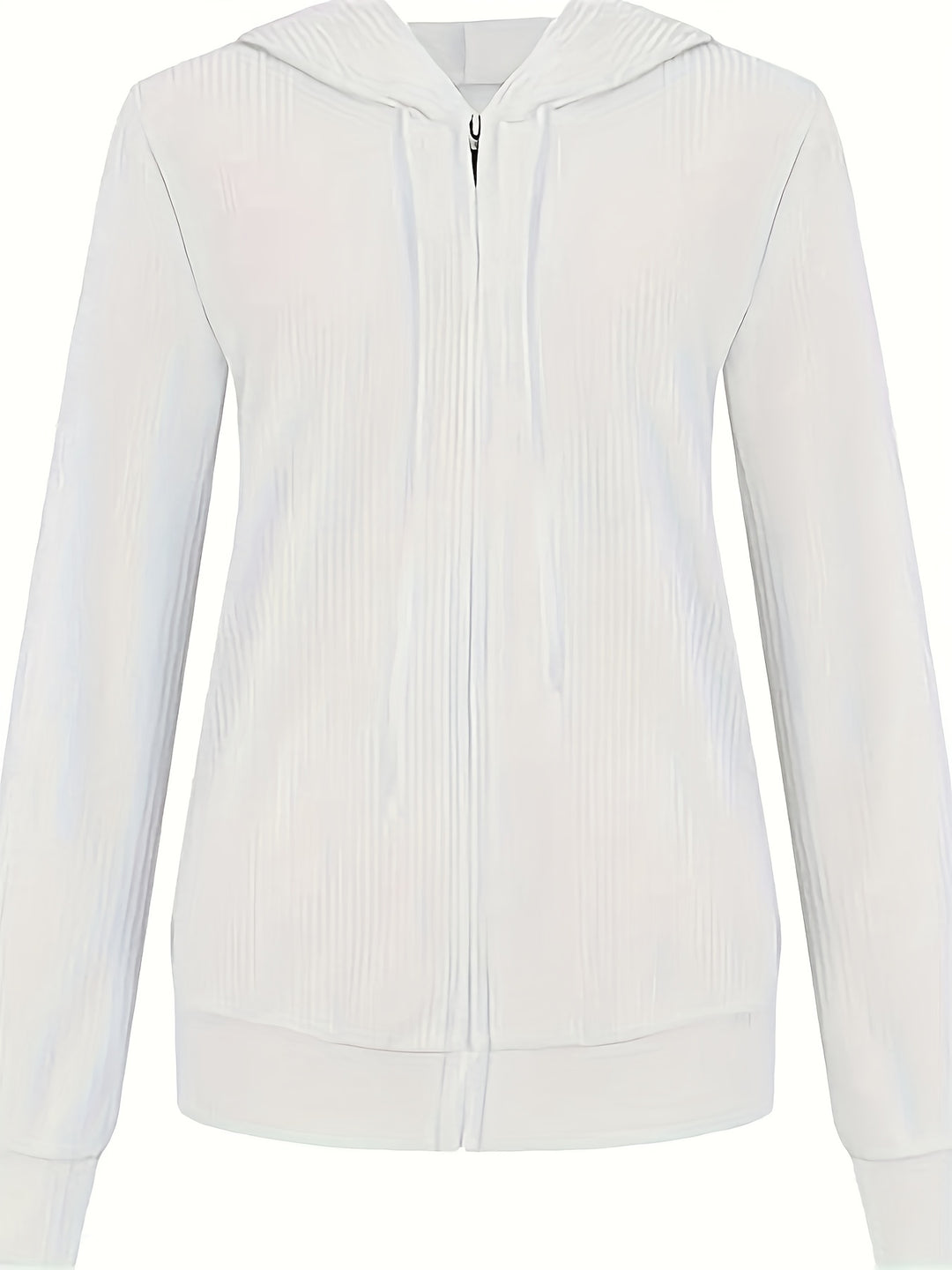 Moira - Long Sleeve Zip Up Drawstring Hoodies