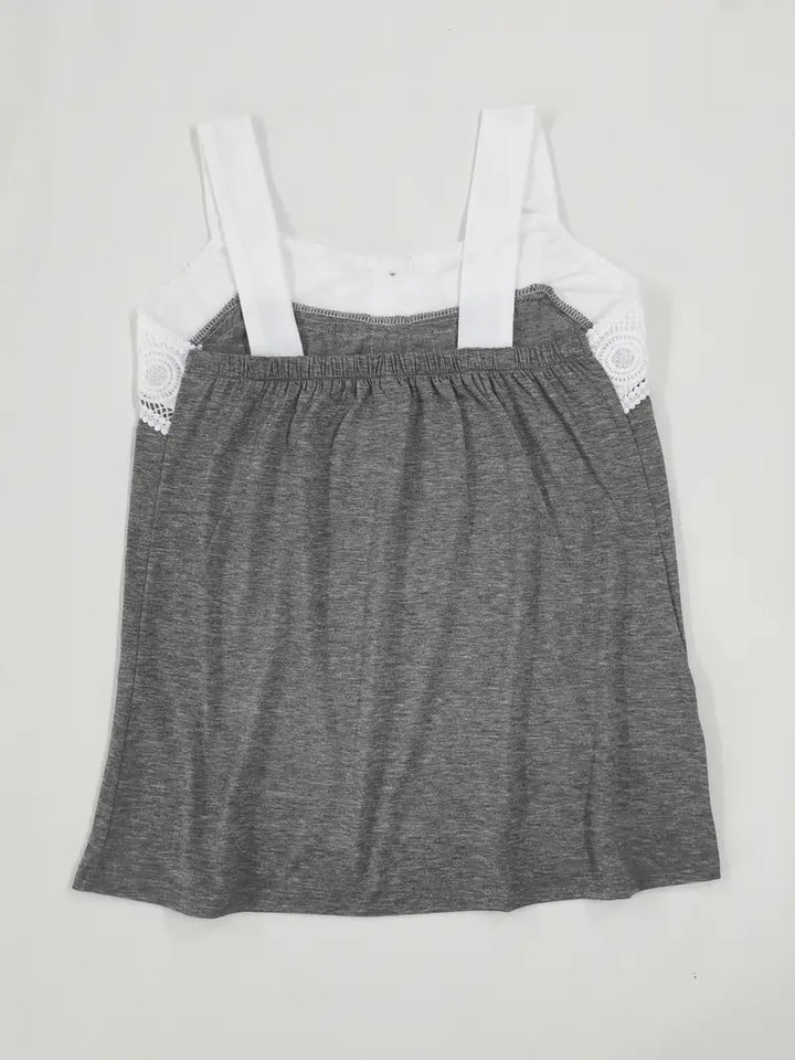 Malinda - Sleeveless Top With Button