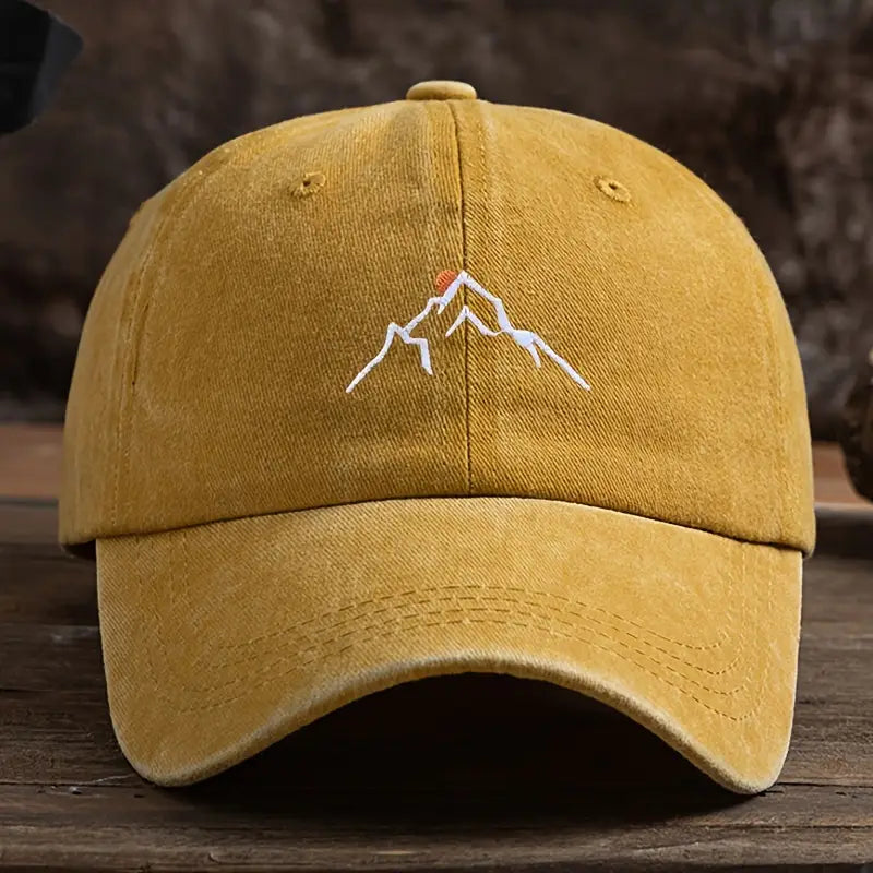 Ermil - Embroidered Mountain Peak Baseball Cap