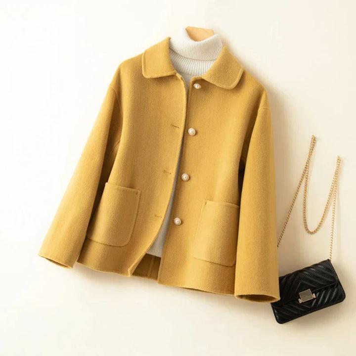 Nezaket - Elegant Long Sleeve Cashmere Coat