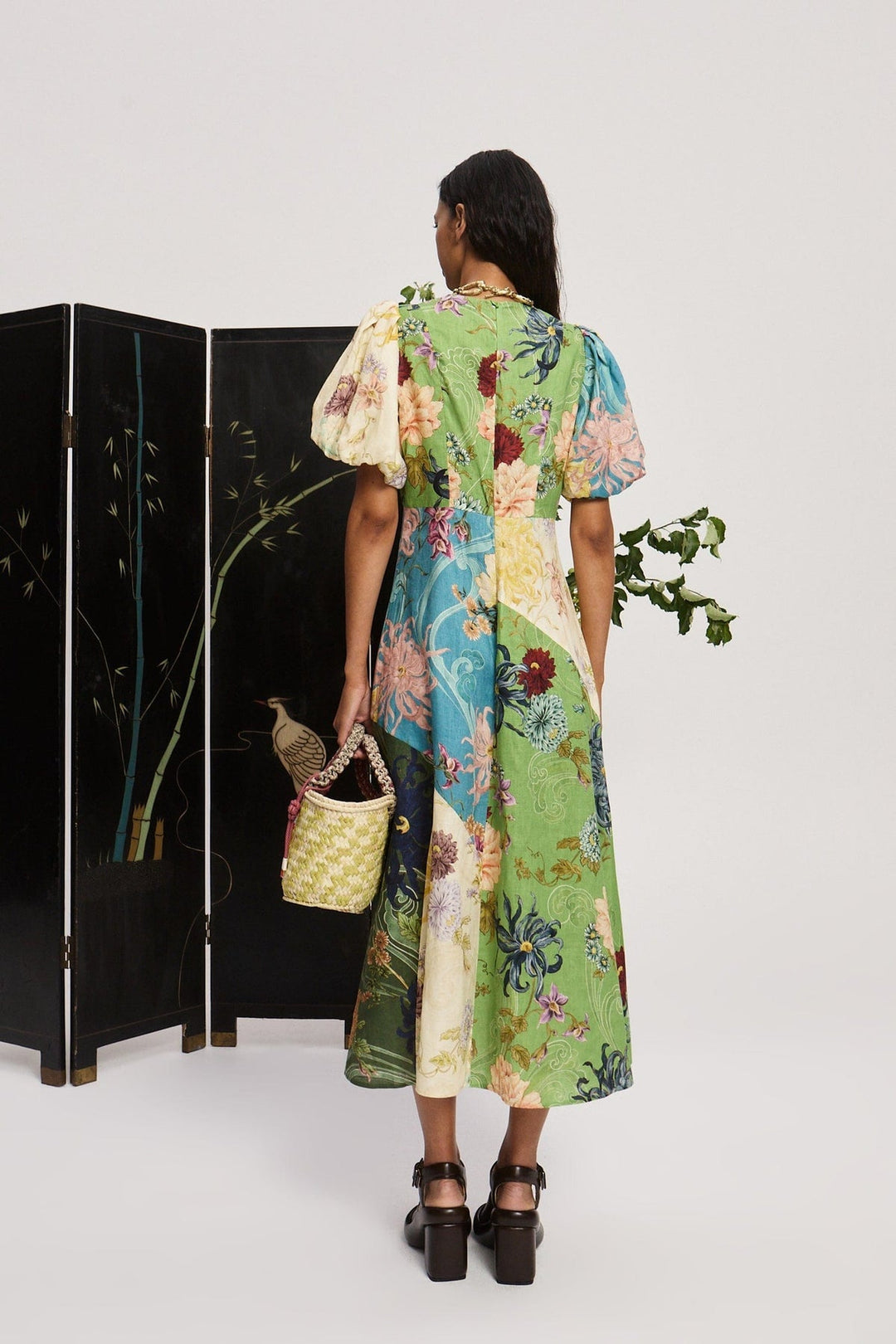 Maileen - Avery Spliced Midi Dress