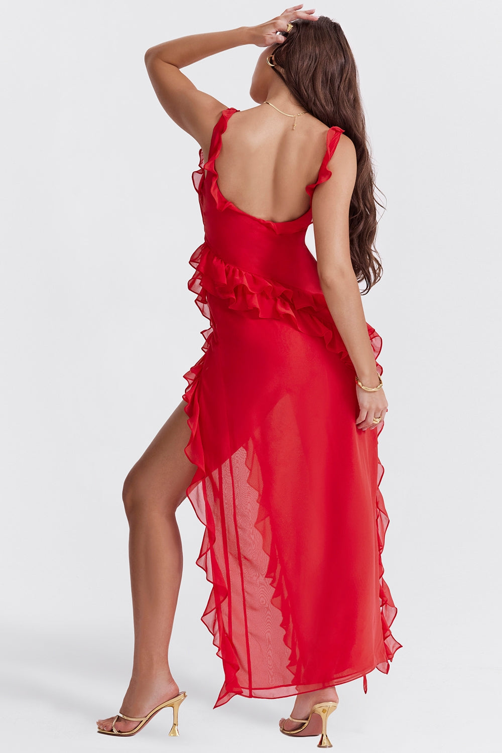 Dalia - Long Dress With Ruffles