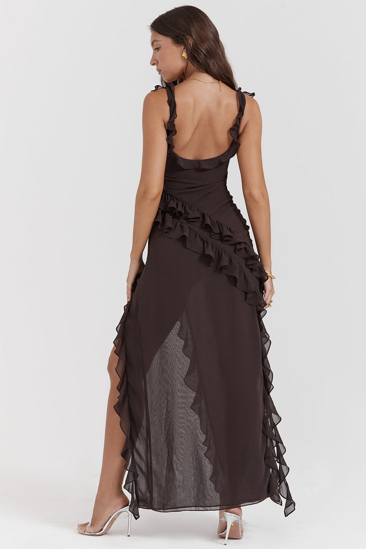 Dalia - Long Dress With Ruffles