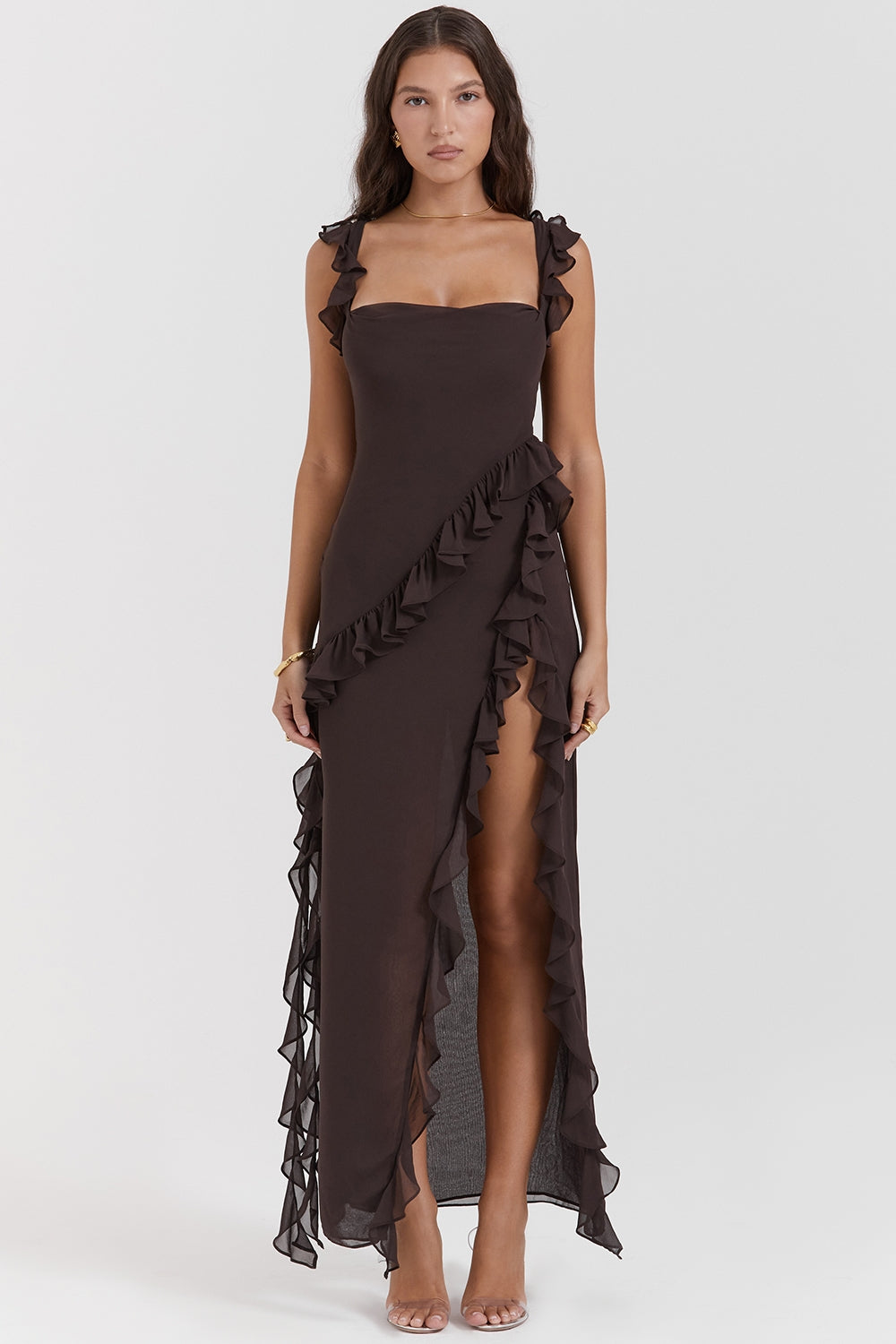 Dalia - Long Dress With Ruffles