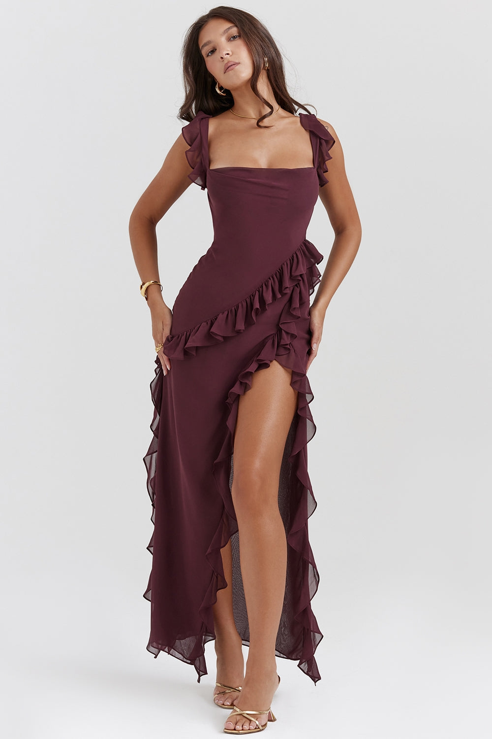 Dalia - Long Dress With Ruffles