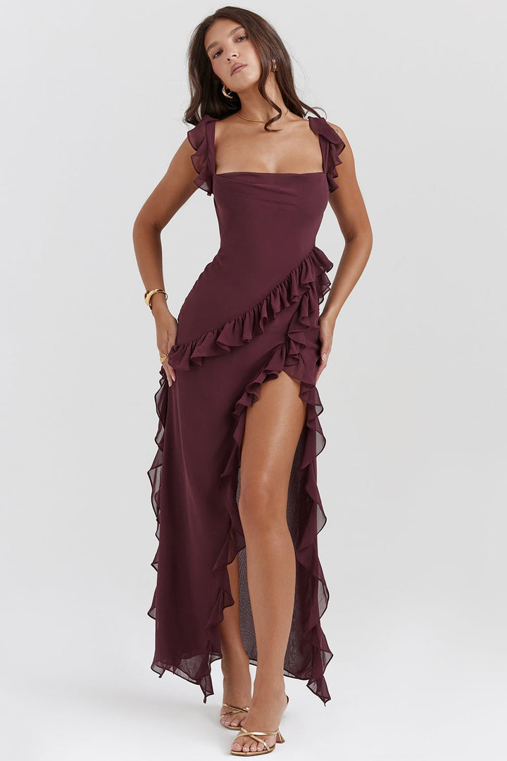 Dalia - Long Dress With Ruffles