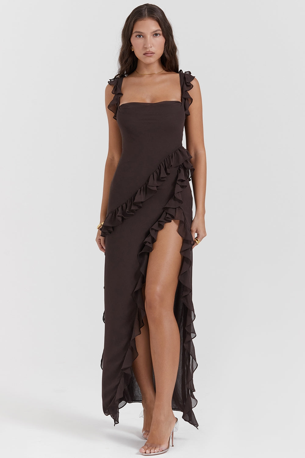 Dalia - Long Dress With Ruffles