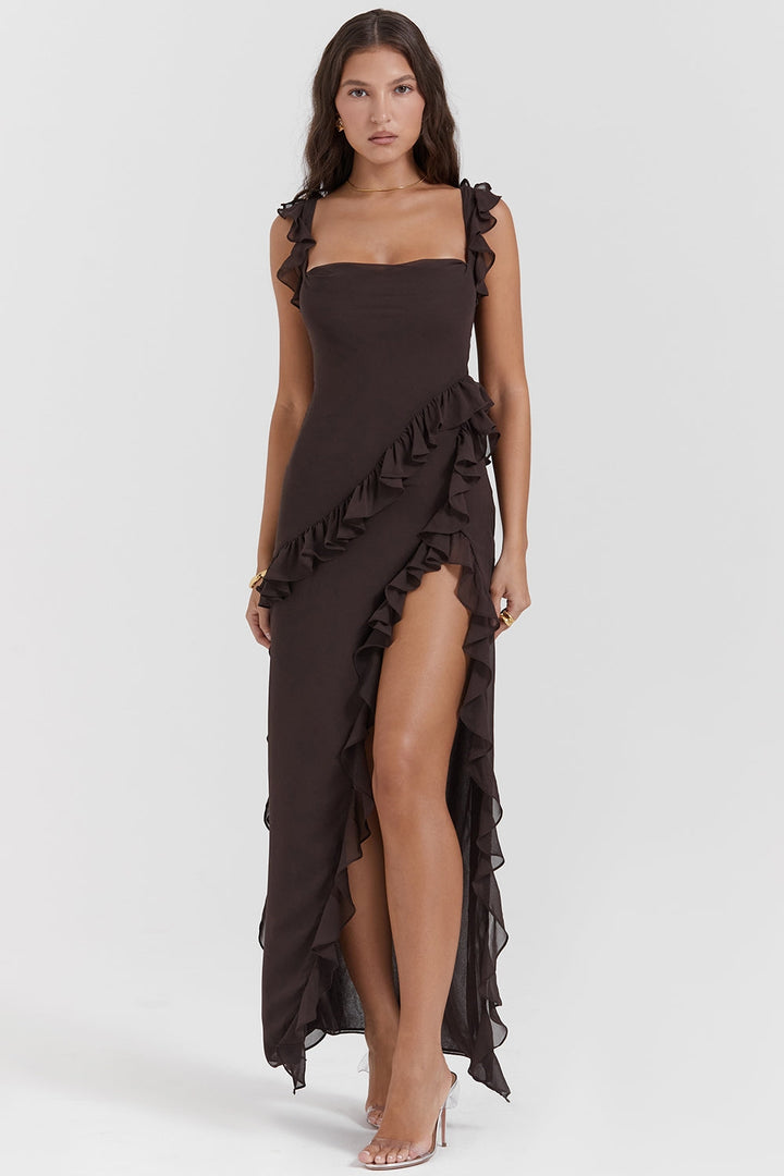 Dalia - Long Dress With Ruffles