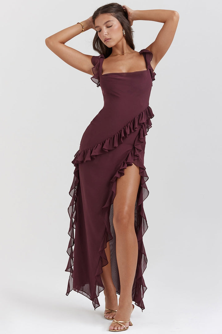 Dalia - Long Dress With Ruffles