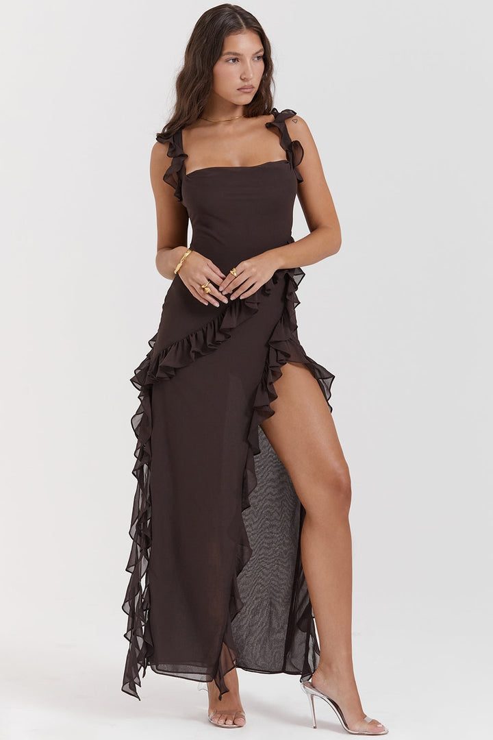 Dalia - Long Dress With Ruffles