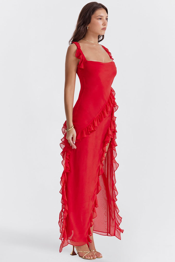 Dalia - Long Dress With Ruffles