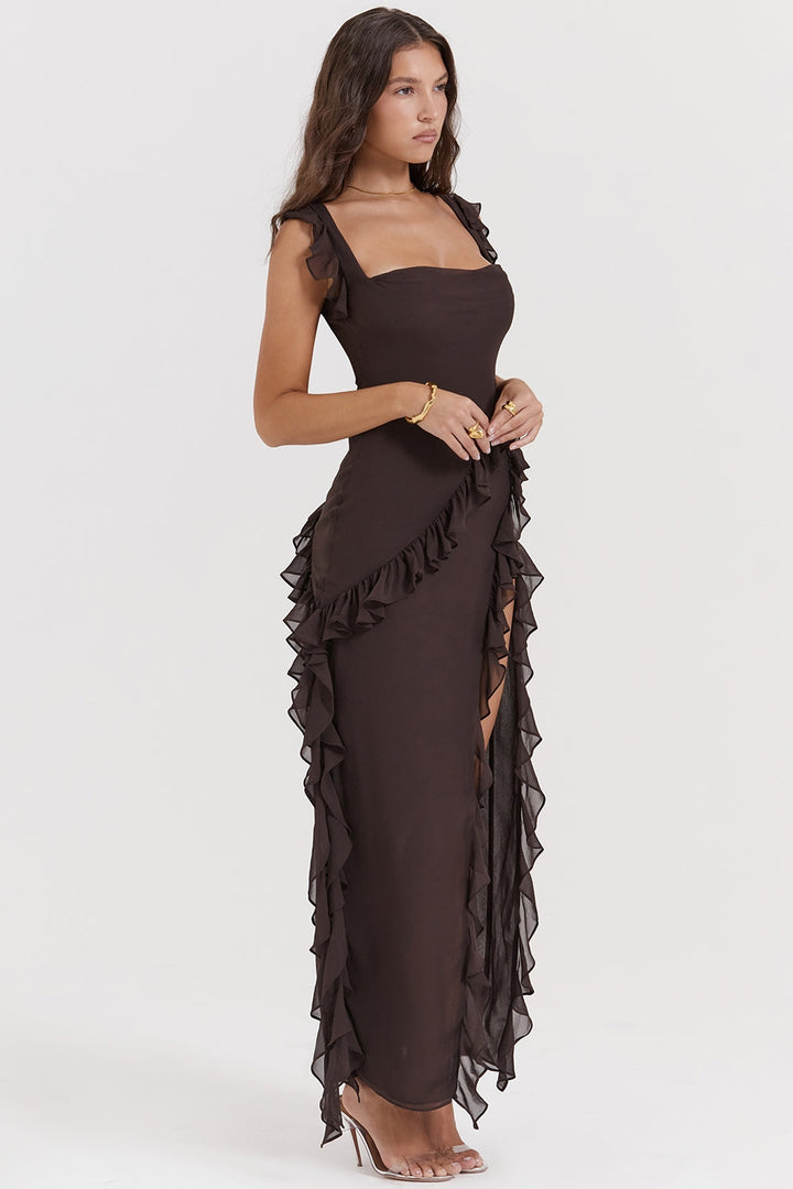 Dalia - Long Dress With Ruffles