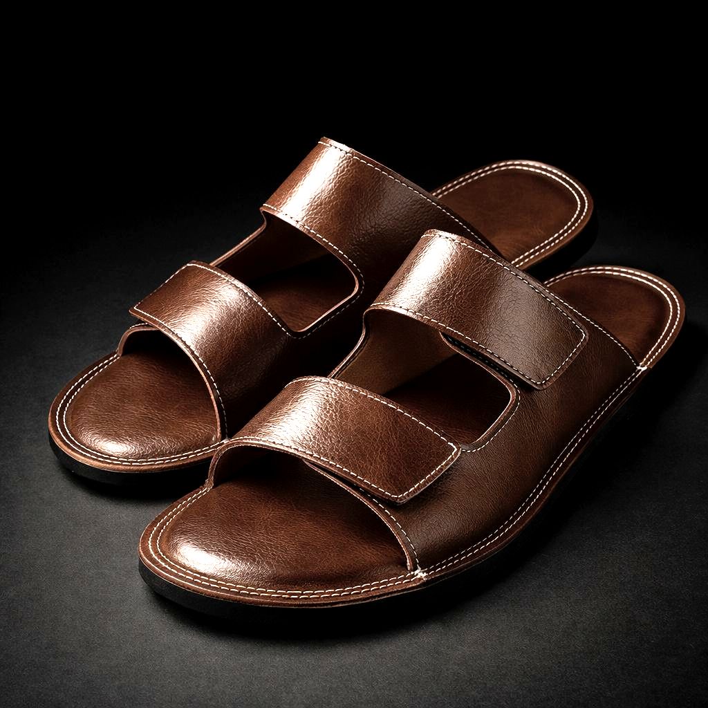 Henrique - Double Strap Slip On Sandals
