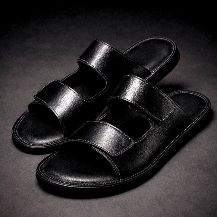 Henrique - Double Strap Slip On Sandals