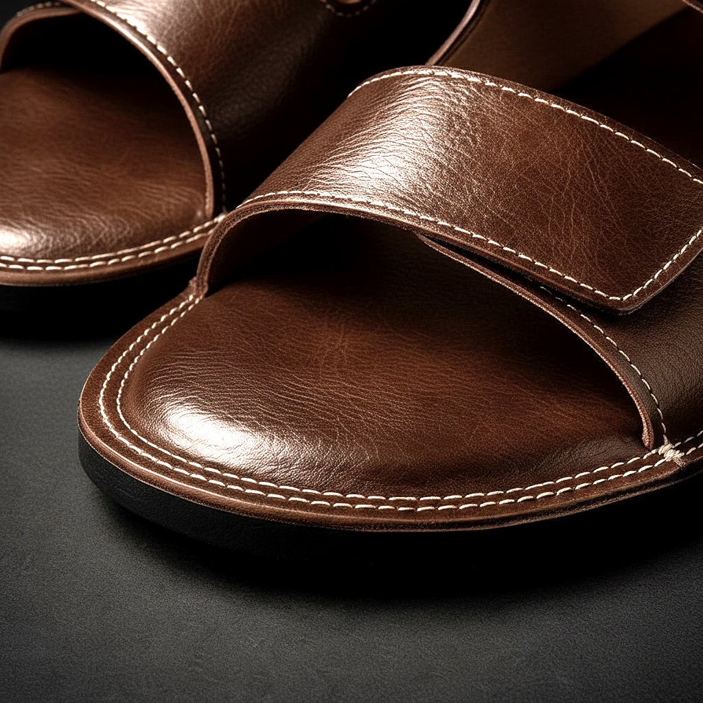 Henrique - Double Strap Slip On Sandals