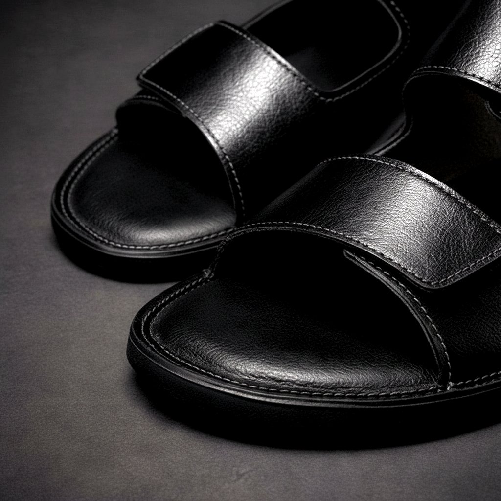 Henrique - Double Strap Slip On Sandals