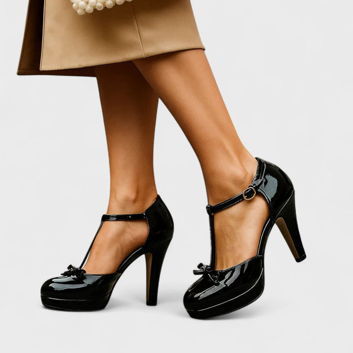 Filippa - Elegant High Heels Pumps With Round Toe