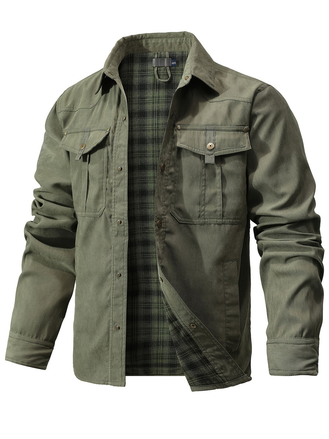 Evrypidis - Casual Long Sleeve Cargo Jacket
