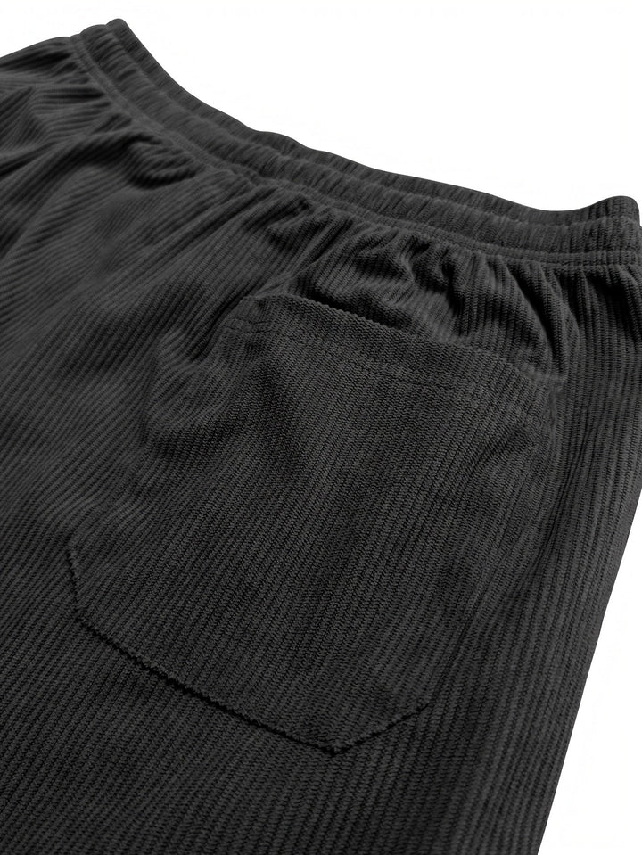 Ellyson - Corduroy Pants With Drawstring Waist