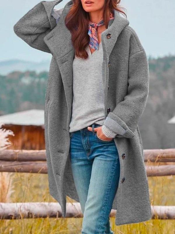 Janushi - Elegant Long Sleeve Winter Coat