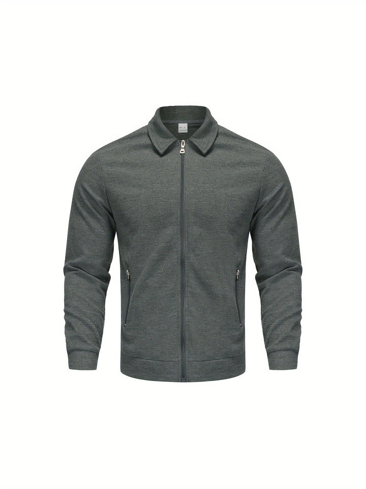 Marvin - Casual Polyester Zip-Up Jacket