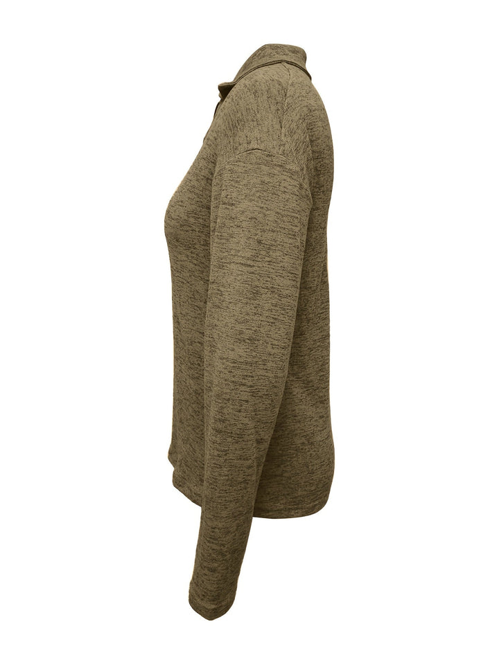 Cleo - Long Sleeve Shirt With Zipper