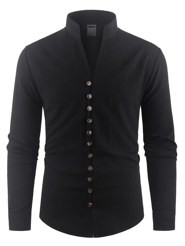 Shayne - Lightweight Cotton Linen Long Sleeve Shirt