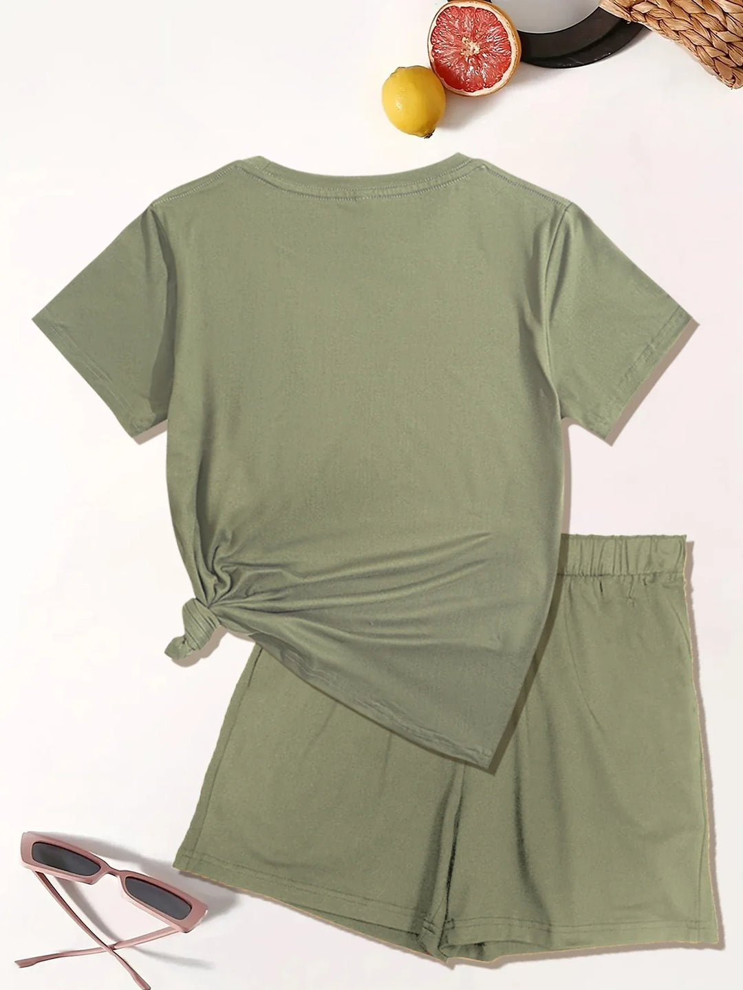 Lyra - Casual Two Piece Set With Graphic Print