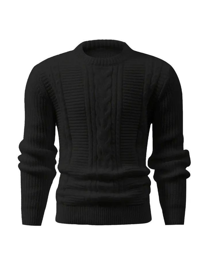 Jilson - Round Neck And Long Sleeve Textured Sweater