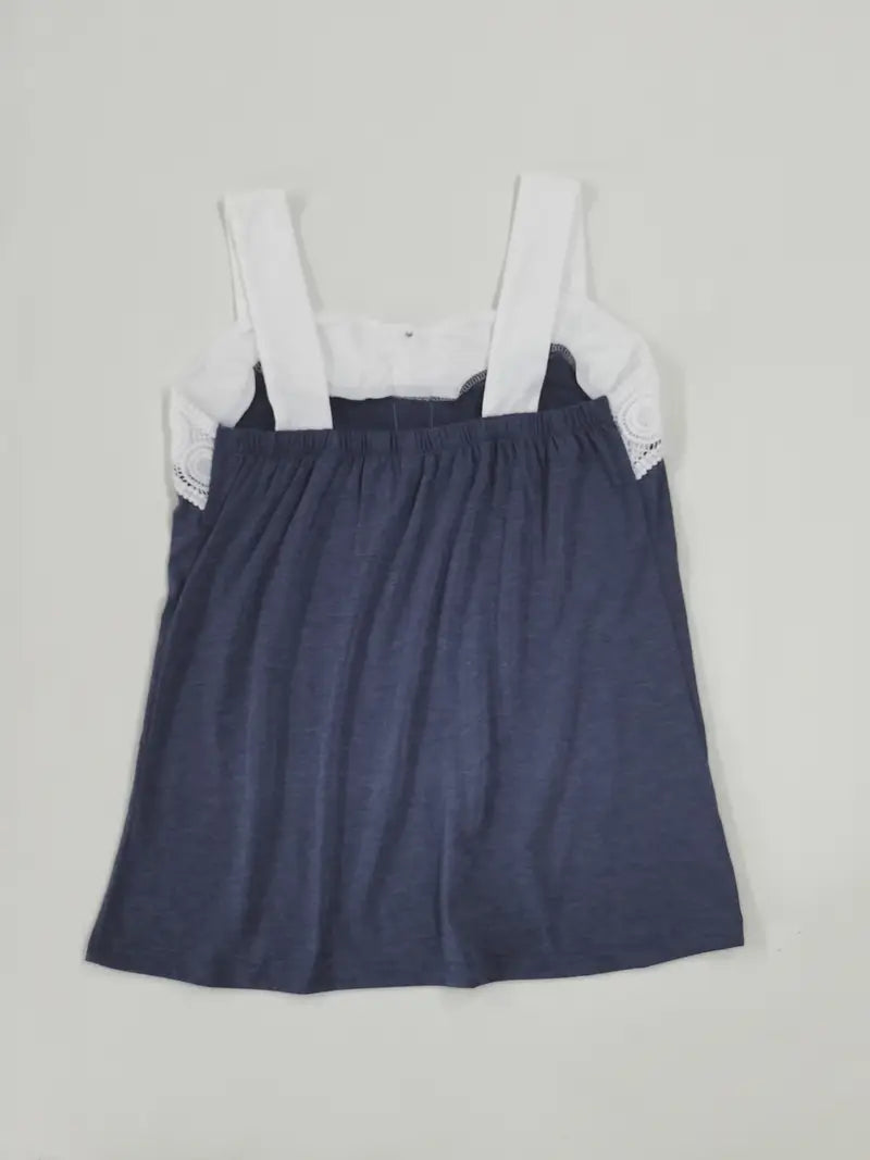 Malinda - Sleeveless Top With Button