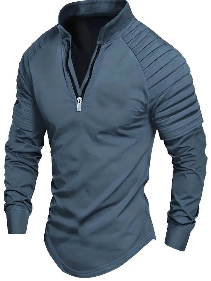 Linwood  - Long Sleeve Polo Shirt With Zipper