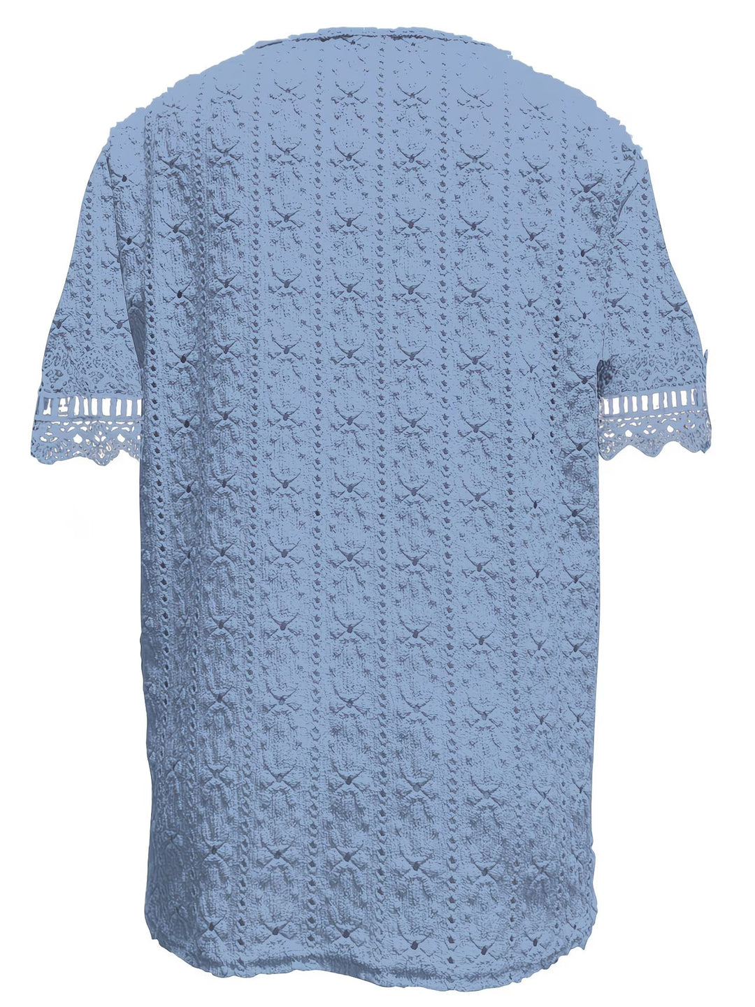 Rickea - Elegant Short Sleeve Blouse