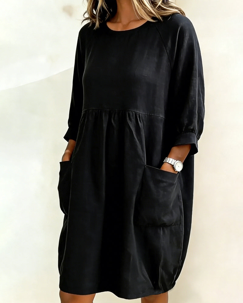 Maleesha - Stylish Dress With Wide Sleeve