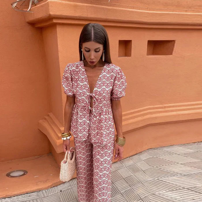 Videlia - Elegant Two Piece Summer Set