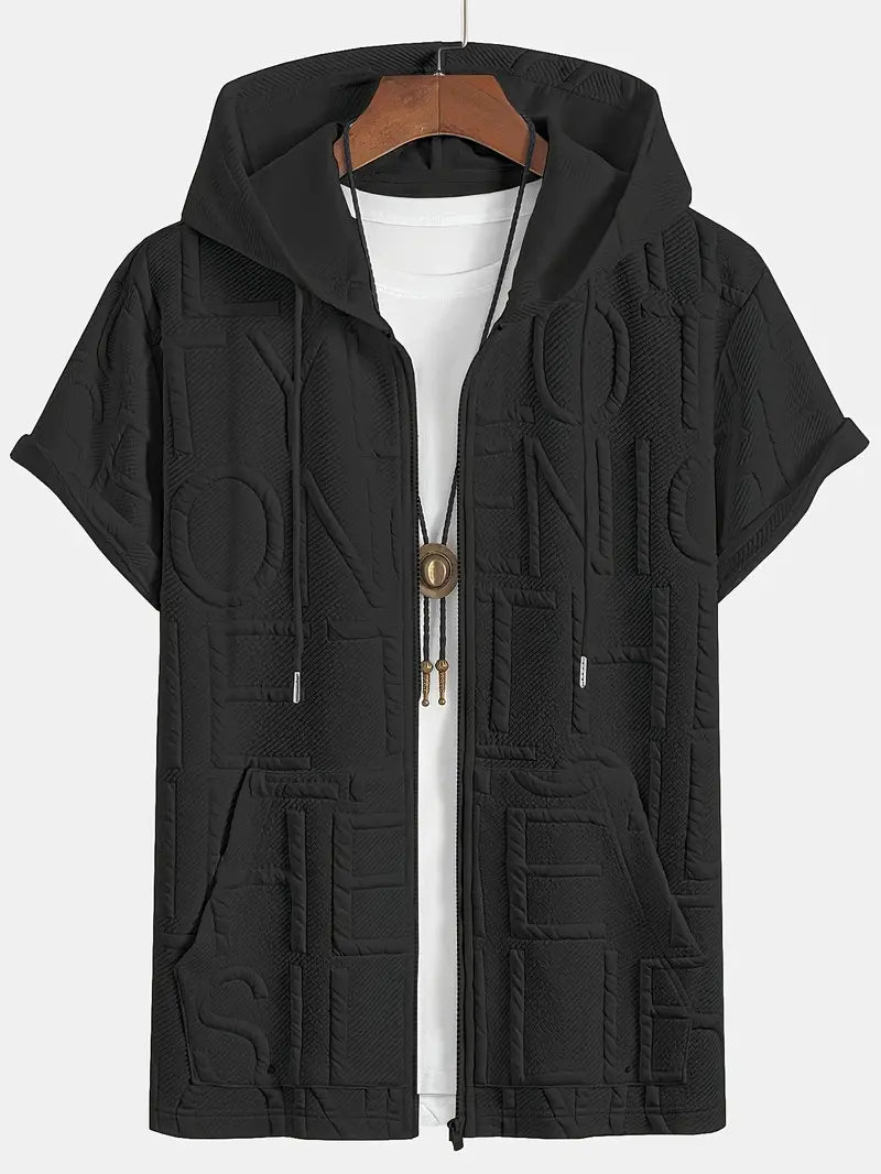 Henryk - Elegant Short Sleeve Hooded With Zipper