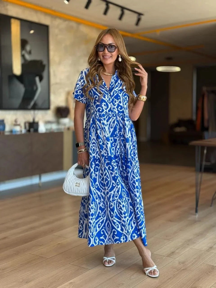 Jubilee - Loose Fit A-Line Printed Dress