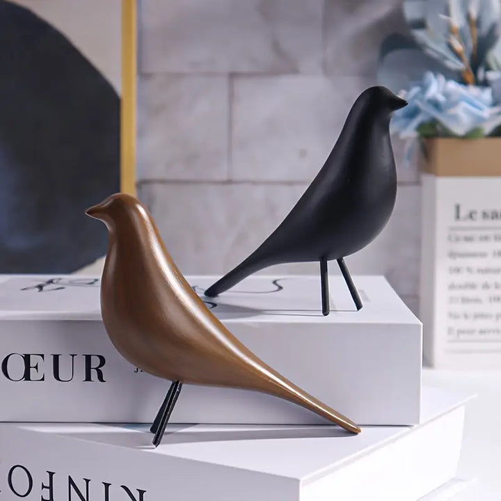 DecoPerch - Art Deco Abstract Bird Statues Set