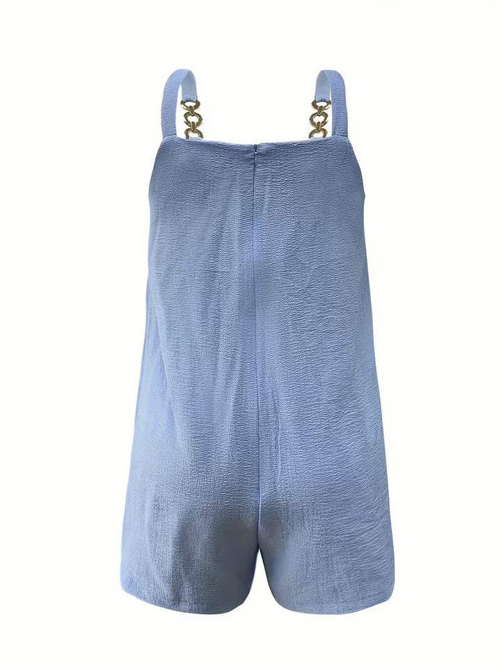 Loaiza - Sleeveless Chain Strap Jumpsuit