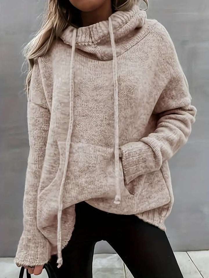 Natala - Knitted Sweater With Kangaroo Pocket