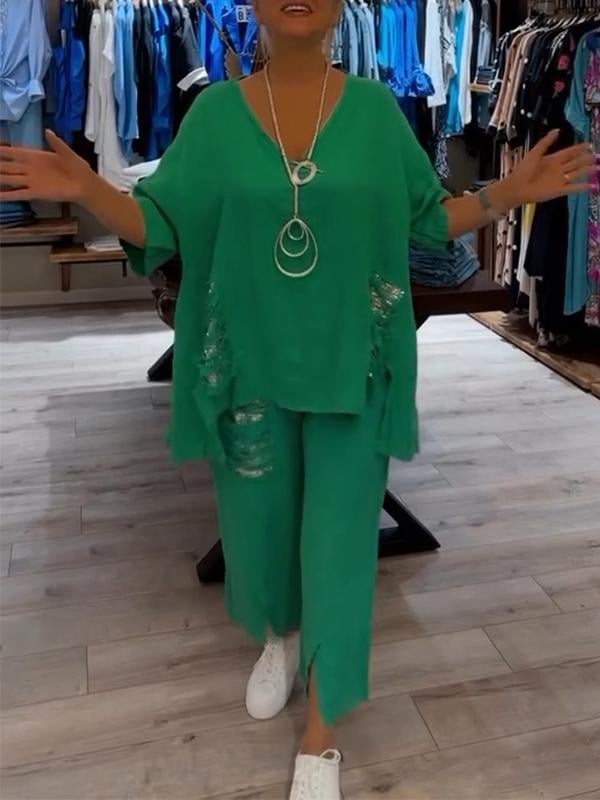 Ebony - Two Piece Summer Outfit Set