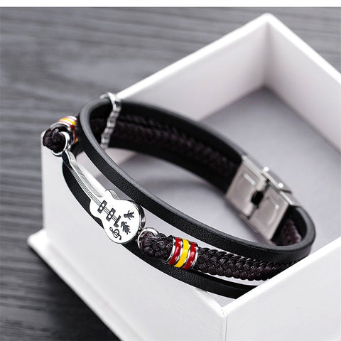 Nebil - High-quality Leather Handmade Unique Bracelet