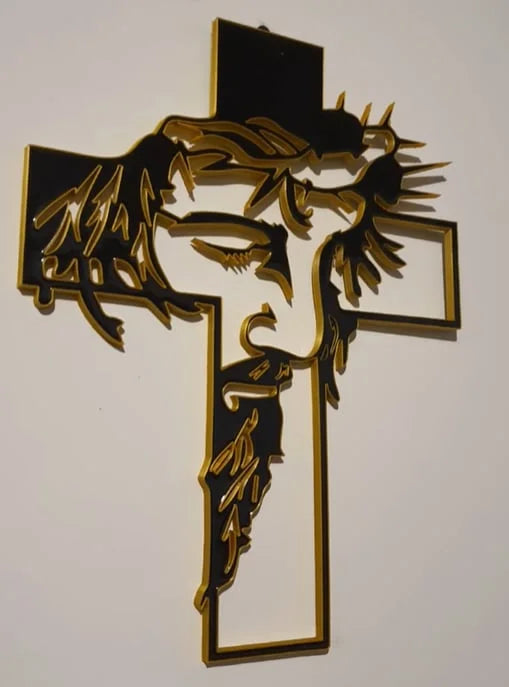 ChristCraft - Jesus Cross Metal Sign Christ Wall Decor