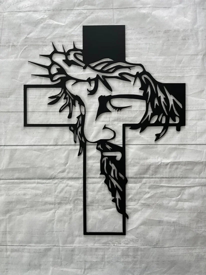 ChristCraft - Jesus Cross Metal Sign Christ Wall Decor
