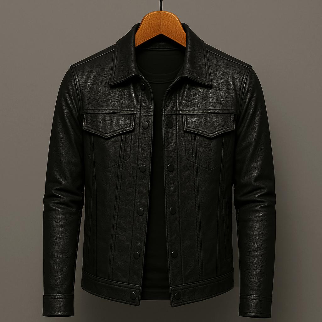 Lulzim - Casual Slim Fit Leather Jacket