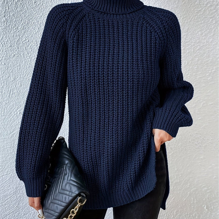 Yvaiinura - Knit Turtleneck Long Sleeve Sweater