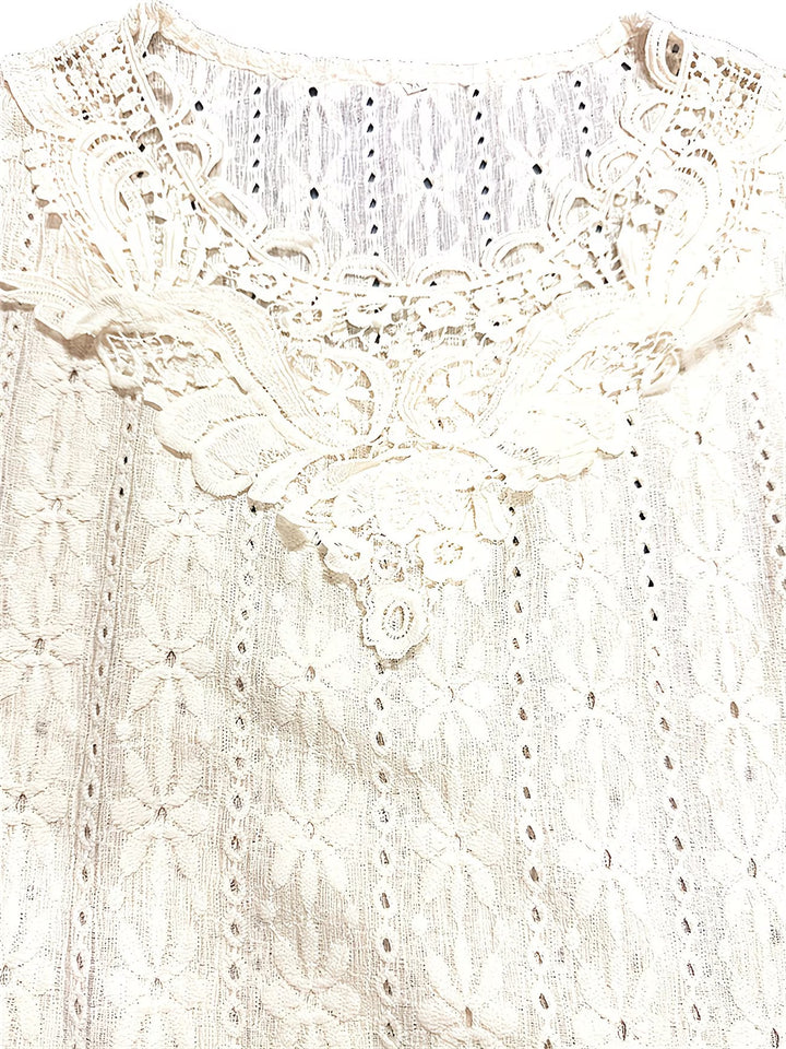 Rickea - Elegant Short Sleeve Blouse